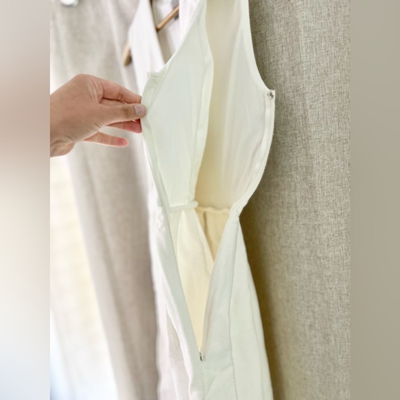 ASOS White Textured Midi Dress - Picture 4 of 4